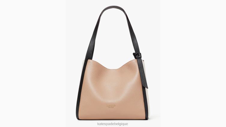 grand sac porté épaule contrasté Knott Kate Spade femmes accessoires D8288156 papier kraft multicolore