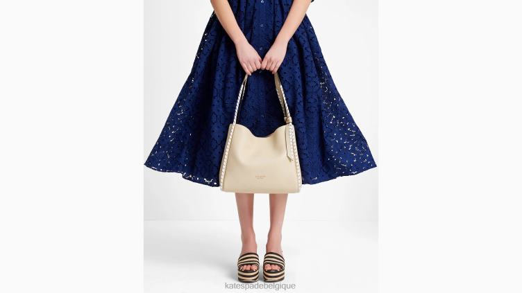 grand sac porté épaule à coutures surjetées Kate Spade femmes accessoires D8288101 nu multi