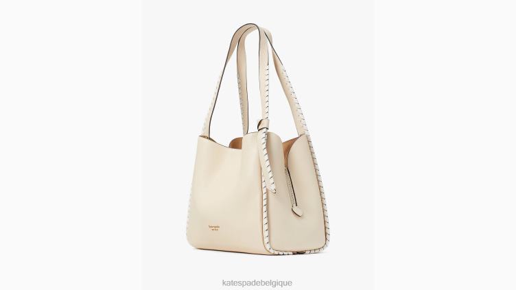 grand sac porté épaule à coutures surjetées Kate Spade femmes accessoires D8288101 nu multi