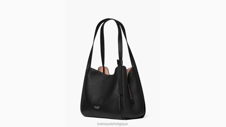 grand sac porté épaule noeud Kate Spade femmes accessoires D8288143 noir