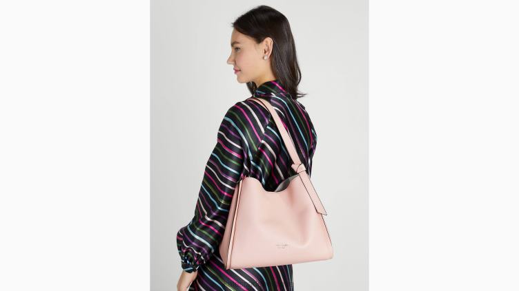 grand sac porté épaule noeud Kate Spade femmes accessoires D8288144 mochi rose