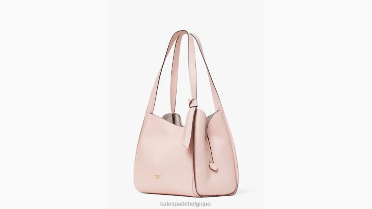 grand sac porté épaule noeud Kate Spade femmes accessoires D8288144 mochi rose