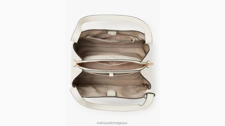 grand sac porté épaule noeud Kate Spade femmes accessoires D8288146 crème
