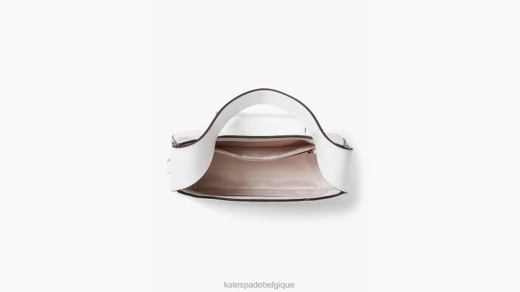 mini sac hobo en cuir sam icon Kate Spade femmes accessoires D828837 vrai blanc
