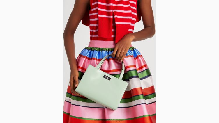 petit cabas sam icon en cuir Kate Spade femmes accessoires D8288217 crème de pistache