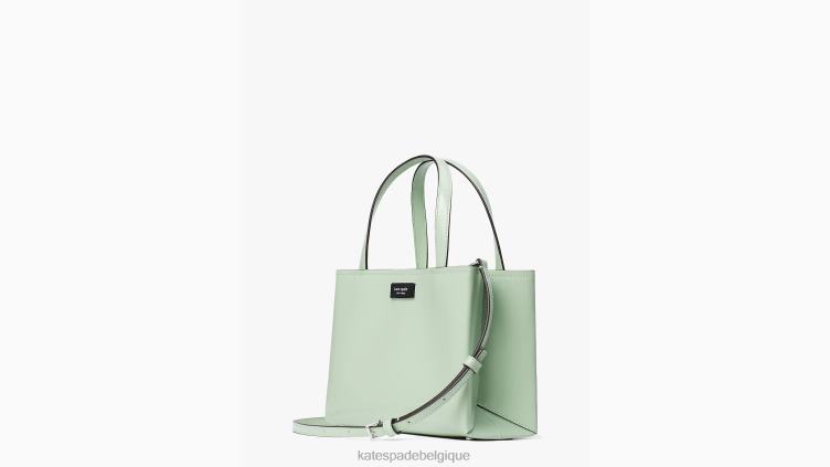 petit cabas sam icon en cuir Kate Spade femmes accessoires D8288217 crème de pistache