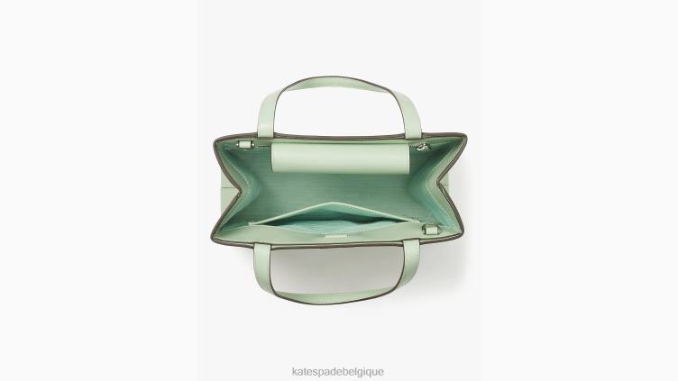 petit cabas sam icon en cuir Kate Spade femmes accessoires D8288217 crème de pistache