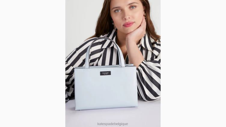 petit cabas sam icon en cuir Kate Spade femmes accessoires D8288218 bleu aquarelle