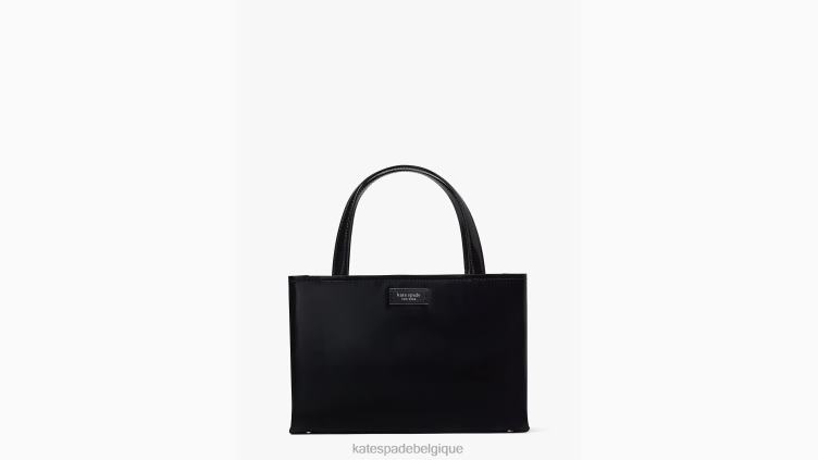 petit cabas sam icon en cuir Kate Spade femmes accessoires D8288220 noir