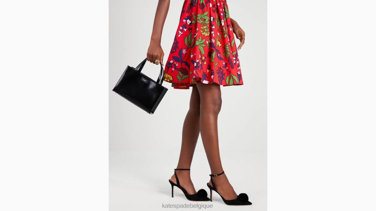 petit cabas sam icon en cuir Kate Spade femmes accessoires D8288220 noir