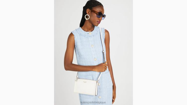 petit sac à bandoulière noué Kate Spade femmes accessoires D828883 crème