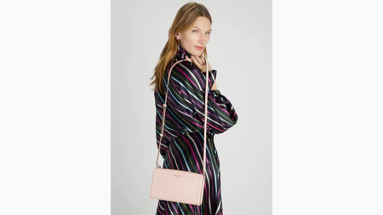 petit sac à bandoulière noué Kate Spade femmes accessoires D828884 mochi rose