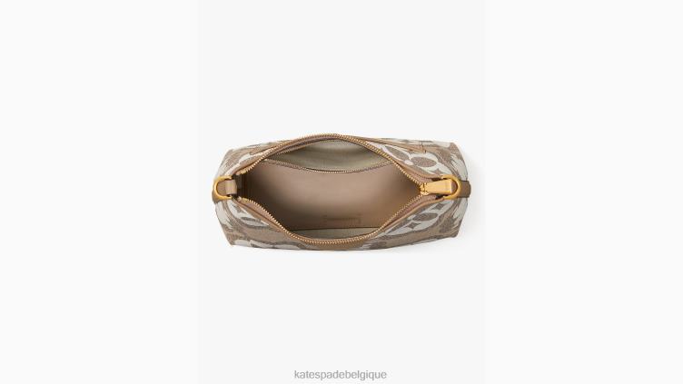 petit sac porté épaule Reece à monogramme fleuri Kate Spade femmes accessoires D828844 naturel multi