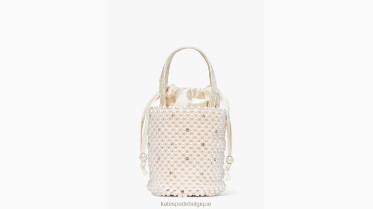 petit sac seau orné de perles purl Kate Spade femmes accessoires D8288323 multicolore irisé