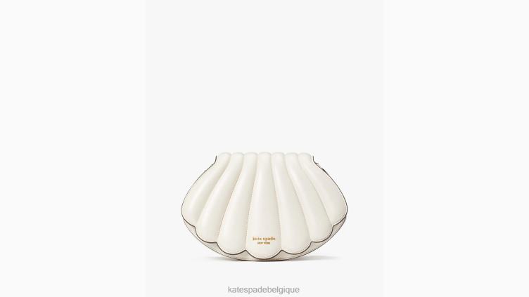 qu'est-ce que le sac à bandoulière Shell 3D Kate Spade femmes accessoires D82885 crème