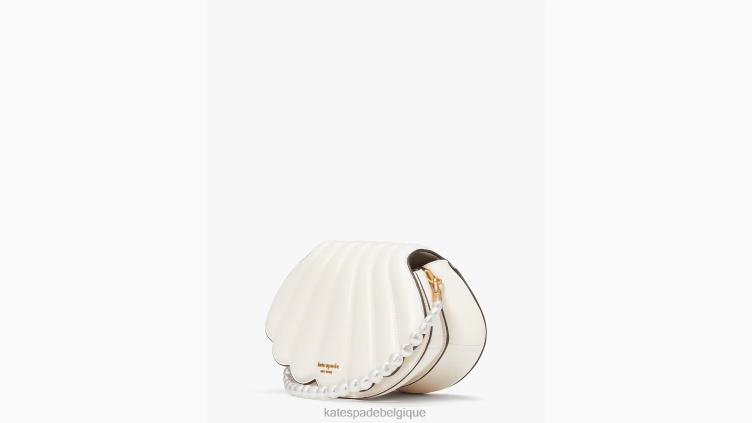 qu'est-ce que le sac à bandoulière Shell 3D Kate Spade femmes accessoires D82885 crème