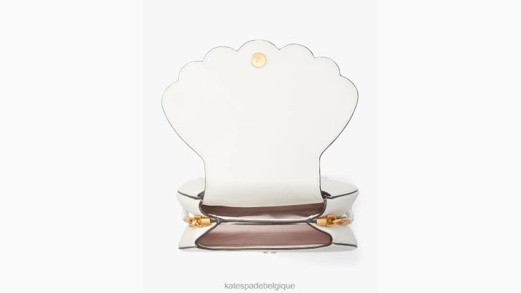 qu'est-ce que le sac à bandoulière Shell 3D Kate Spade femmes accessoires D82885 crème
