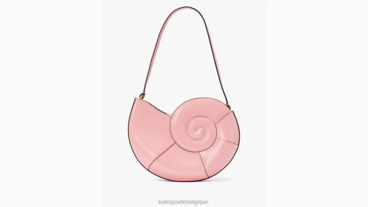 qu'est-ce que le sac à bandoulière Shell Nautilus Shell Kate Spade femmes accessoires D82882 rose saumon