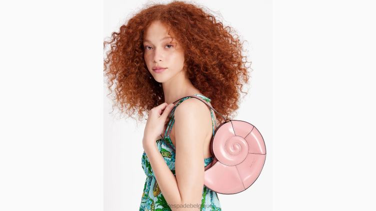 qu'est-ce que le sac à bandoulière Shell Nautilus Shell Kate Spade femmes accessoires D82882 rose saumon