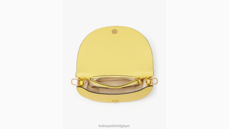 sac à bandoulière 3D en osier goutte de citron Kate Spade femmes accessoires D828897 pissenlit jaune multi