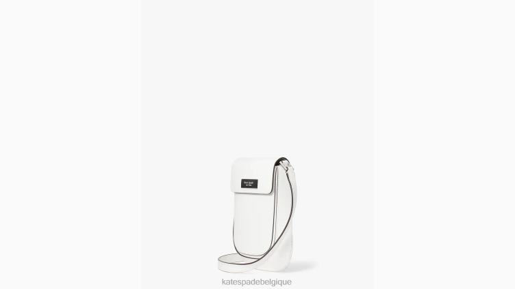 sac à bandoulière Sam Icon North South Kate Spade femmes accessoires D828839 vrai blanc