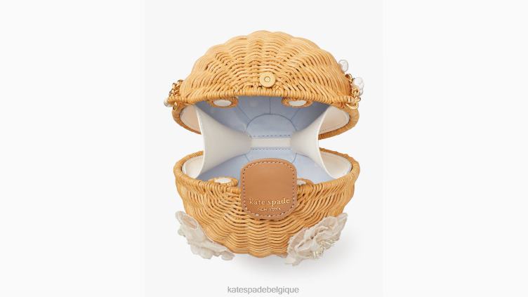 sac à bandoulière de lanterne de bouquet de mariée en osier Kate Spade femmes accessoires D8288301 naturel multi