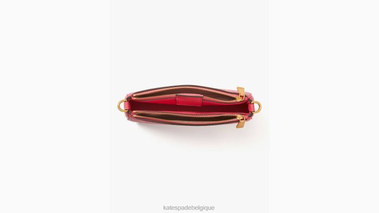 sac à bandoulière est ouest avec monogramme de fleurs Kate Spade femmes accessoires D82881289 confiture de framboises multi