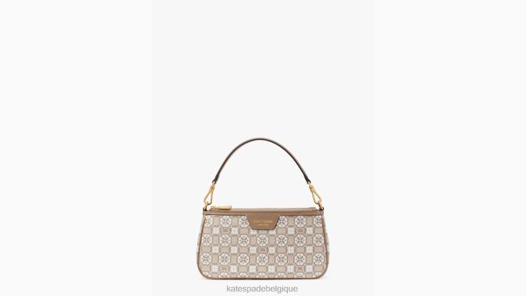 sac à bandoulière est ouest avec monogramme de fleurs Kate Spade femmes accessoires D82881290 naturel multi