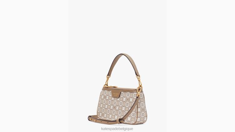 sac à bandoulière est ouest avec monogramme de fleurs Kate Spade femmes accessoires D82881290 naturel multi
