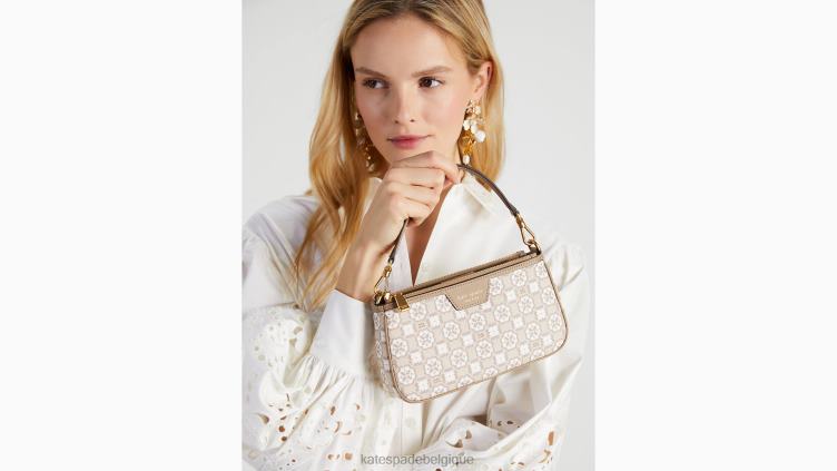 sac à bandoulière est ouest avec monogramme de fleurs Kate Spade femmes accessoires D82881290 naturel multi
