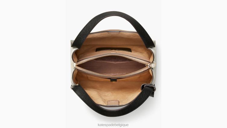 sac à bandoulière moyen à couleurs contrastées Knott Kate Spade femmes accessoires D8288121 papier kraft multicolore