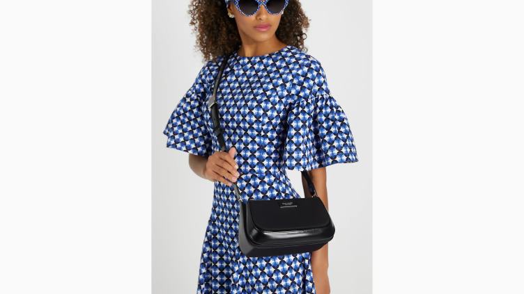 sac à bandoulière moyen east west en nylon ksnyl sam icon Kate Spade femmes accessoires D8288245 noir
