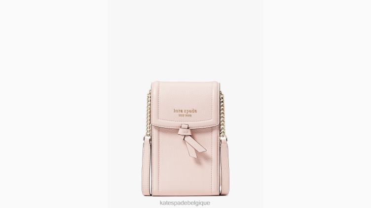 sac à bandoulière pour téléphone noeud nord sud Kate Spade femmes accessoires D8288103 mochi rose