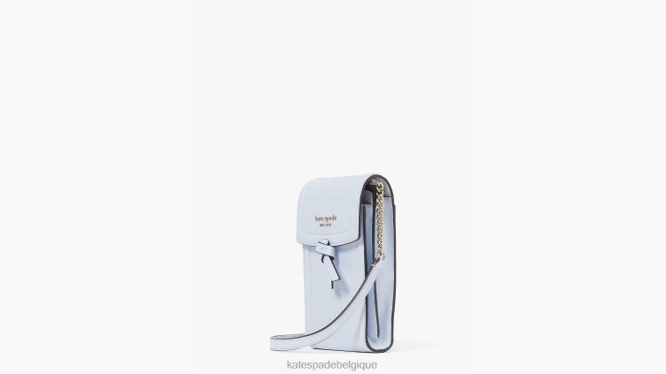 sac à bandoulière pour téléphone noeud nord sud Kate Spade femmes accessoires D8288105 bleu aquarelle