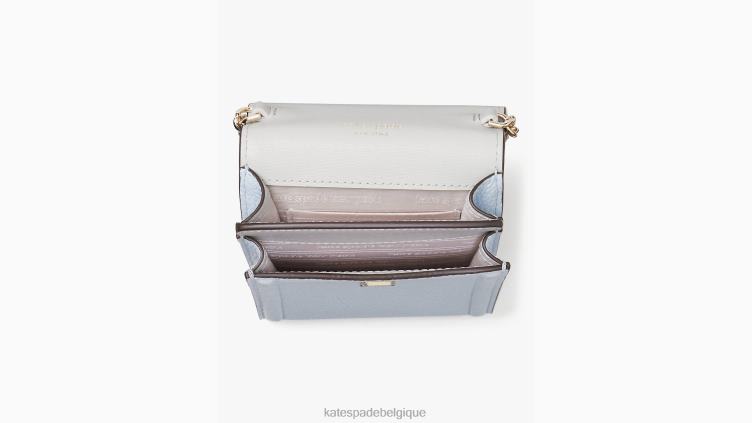 sac à bandoulière pour téléphone noeud nord sud Kate Spade femmes accessoires D8288105 bleu aquarelle