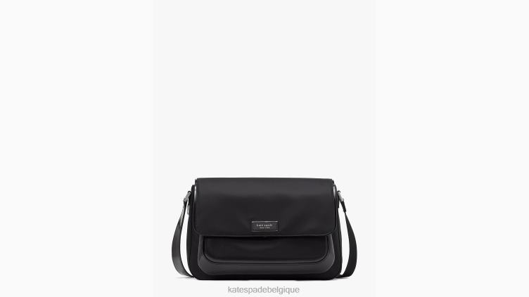 sac messager moyen en nylon ksnyl sam icon Kate Spade femmes accessoires D8288210 noir