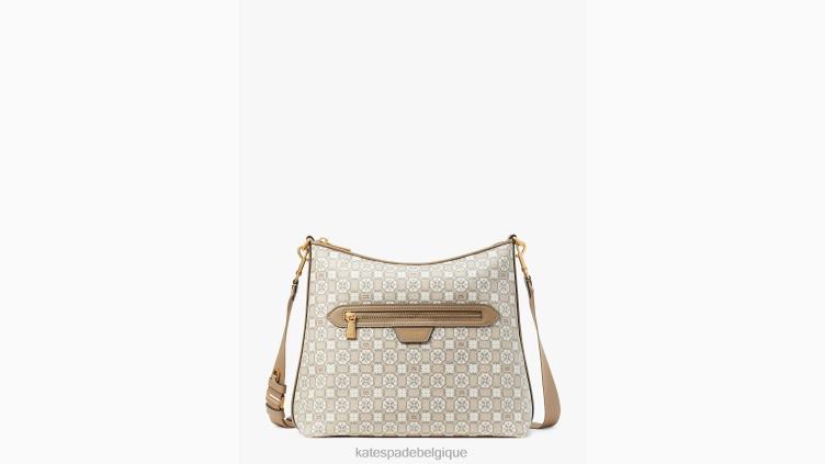 sac messager moyen en toile enduite à fleurs Kate Spade femmes accessoires D8288155 naturel multi