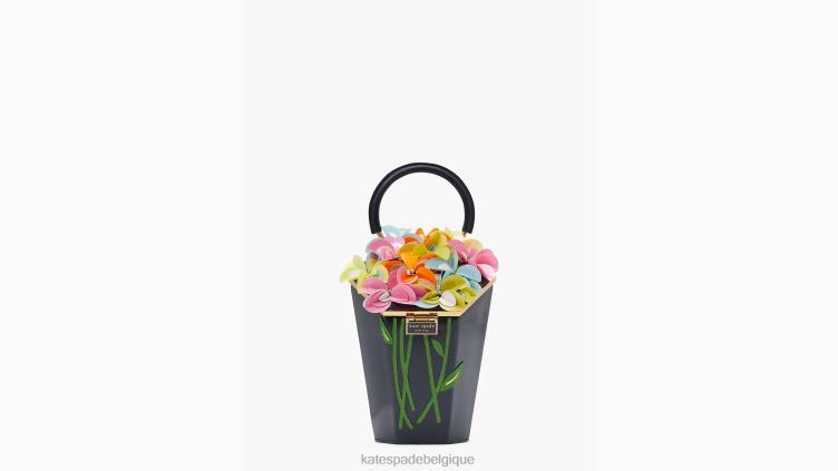 sac à poignée supérieure en forme de bouquet 3D orné de fleurs Kate Spade femmes accessoires D8288182 blazer bleu multicolore