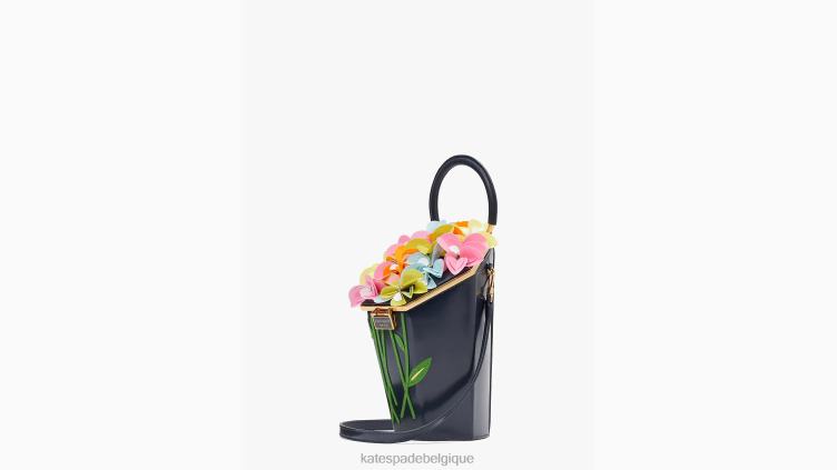 sac à poignée supérieure en forme de bouquet 3D orné de fleurs Kate Spade femmes accessoires D8288182 blazer bleu multicolore