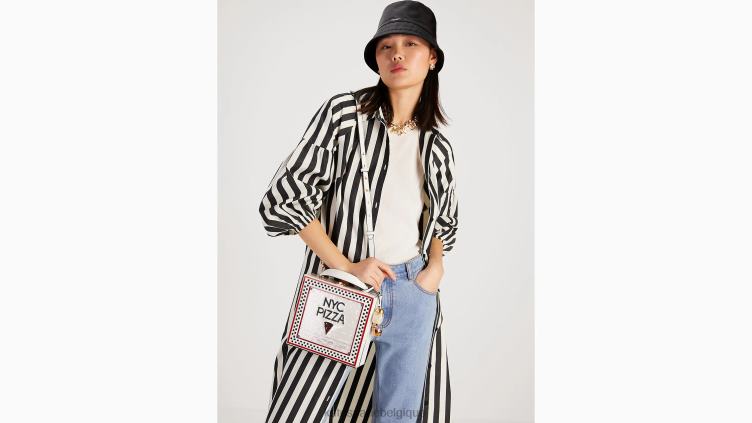 sac à poignée supérieure slice 3d pizza box Kate Spade femmes accessoires D828893 multi