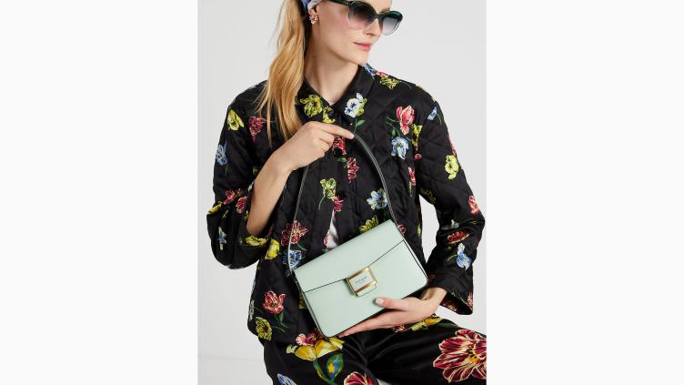 sac porté épaule Katy moyen Kate Spade femmes accessoires D828856 cristal bleu