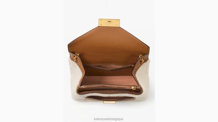sac porté épaule convertible de taille moyenne en peau lainée Gramercy Kate Spade femmes accessoires D8288338 crème multi