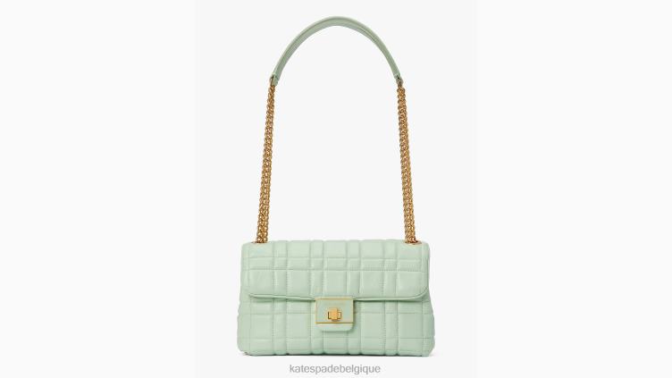 sac porté épaule convertible de taille moyenne matelassé evelyn Kate Spade femmes accessoires D8288317 crème de pistache