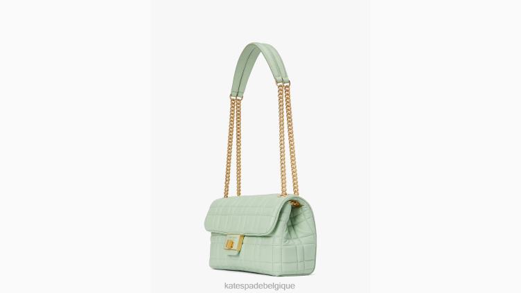 sac porté épaule convertible de taille moyenne matelassé evelyn Kate Spade femmes accessoires D8288317 crème de pistache