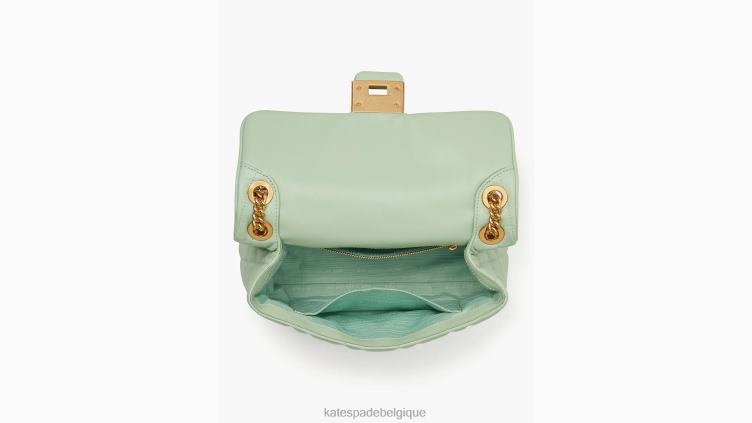 sac porté épaule convertible de taille moyenne matelassé evelyn Kate Spade femmes accessoires D8288317 crème de pistache