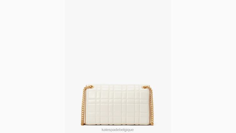 sac porté épaule convertible de taille moyenne matelassé evelyn Kate Spade femmes accessoires D8288318 Ivoire
