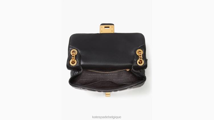 sac porté épaule convertible de taille moyenne matelassé evelyn Kate Spade femmes accessoires D8288319 noir