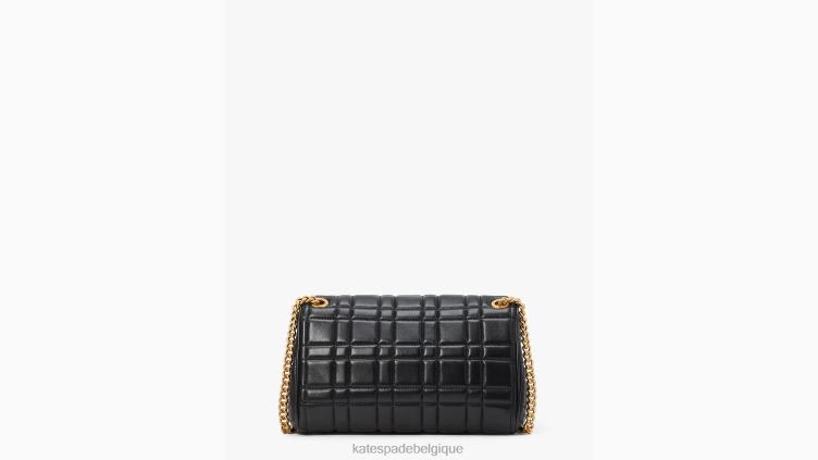 sac porté épaule convertible de taille moyenne matelassé evelyn Kate Spade femmes accessoires D8288319 noir