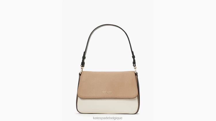 sac porté épaule convertible moyen color block hudson Kate Spade femmes accessoires D8288107 parchemin multi