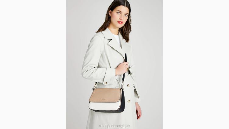 sac porté épaule convertible moyen color block hudson Kate Spade femmes accessoires D8288107 parchemin multi